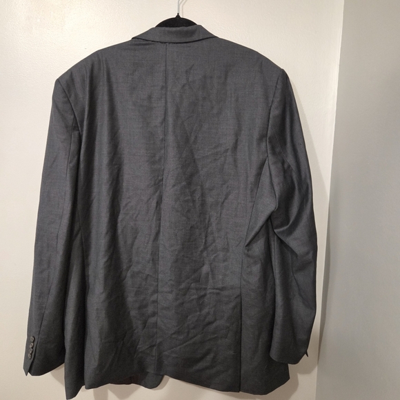 Ralph Lauren Men's Charcoal Black Wool Plaid Blazer Jacket Sport Suit. 48L - Picture 2 of 12